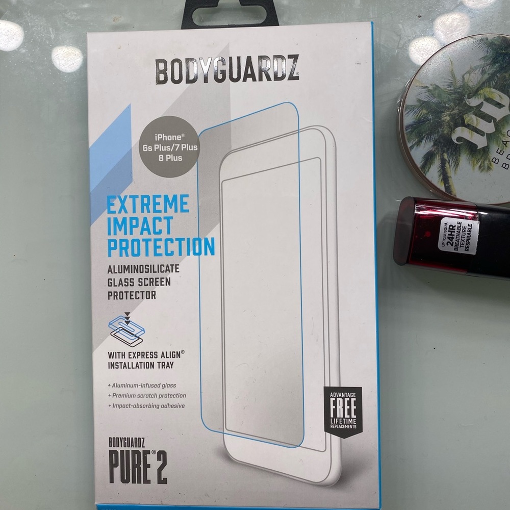 Glass screen protector iPhones 6s, 7 and 8 plus